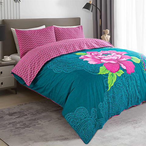 Janice Floral Mandala Duvet Cover Set