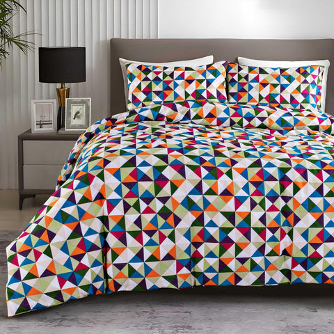 Diamond Multicoloured Duvet Cover Set